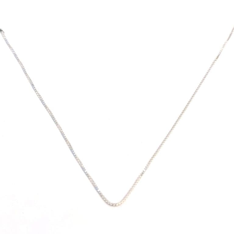 Silberne Würfelkette 45cm