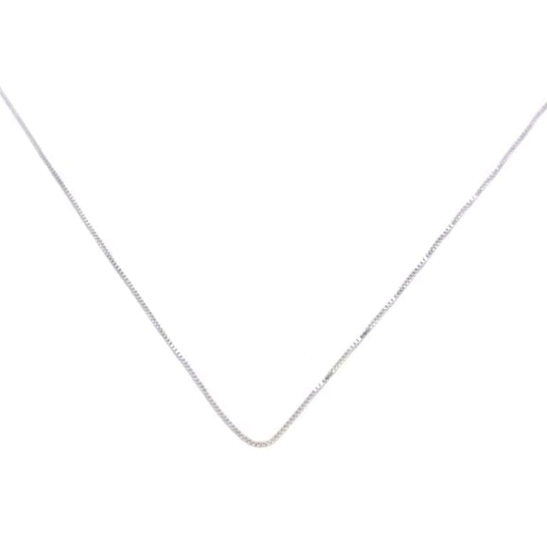 Ezüst Kocka lánc /vékony/ 40cm