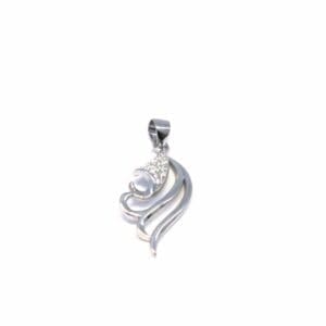 White stone fantasy pendant