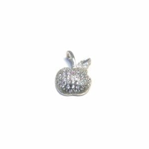 Apple pendant with stones