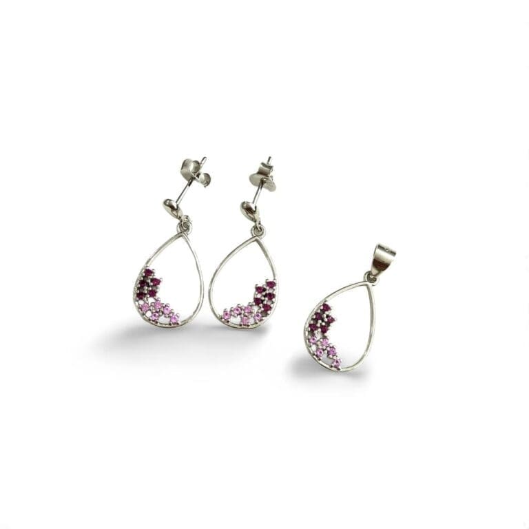 Rosa Harmonie-Tropfen mit Juwelen