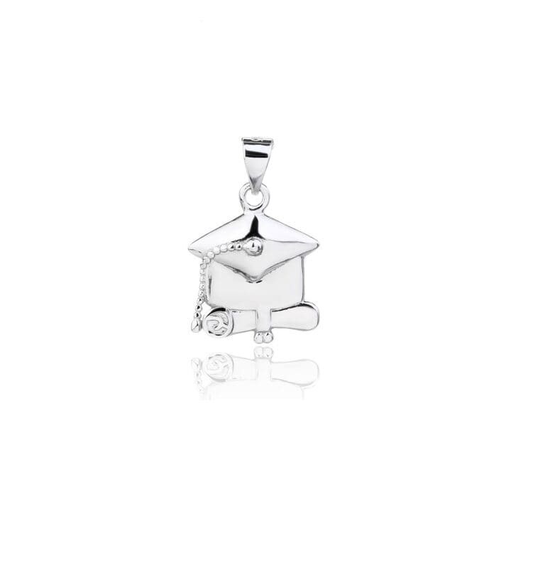 Silver graduation medal