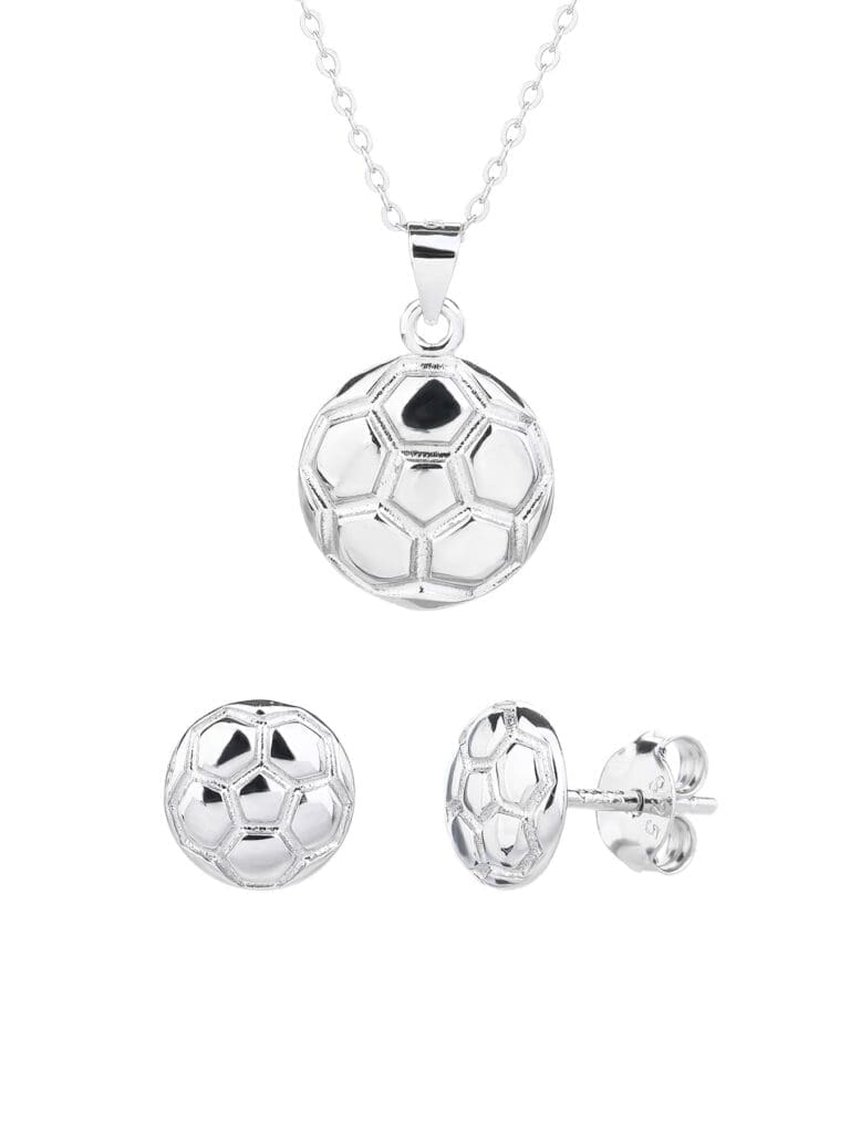 Silver football wedge set