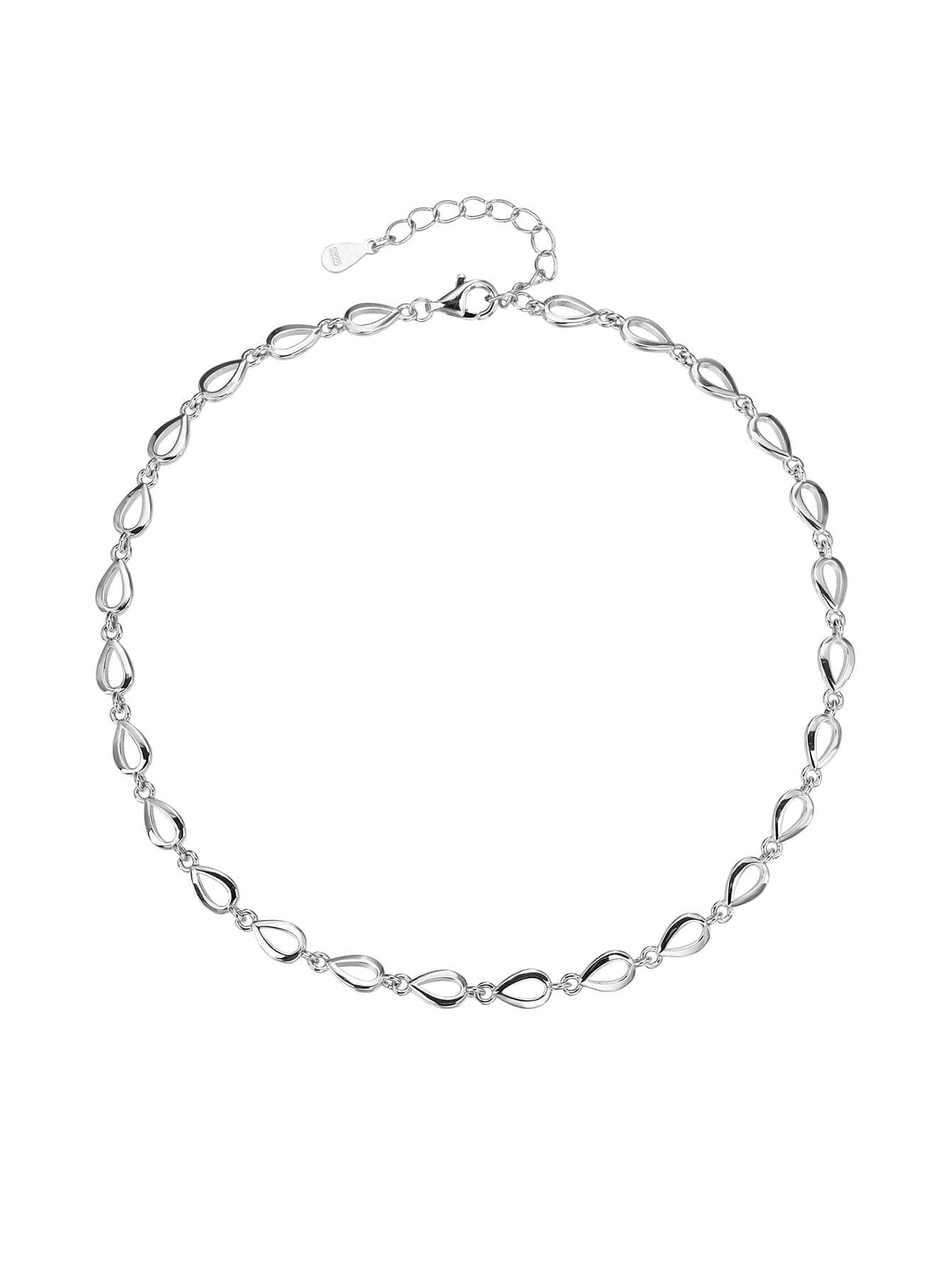Csepp mintás bokalánc – 24+4 cm_2