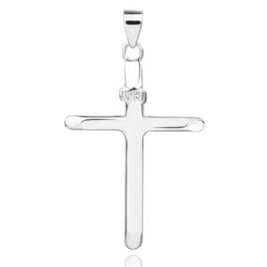 Ródiumozott "INRI" feliratos kereszt medál